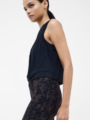 French Connection Black Modal Knot Top - Image 3 of 7