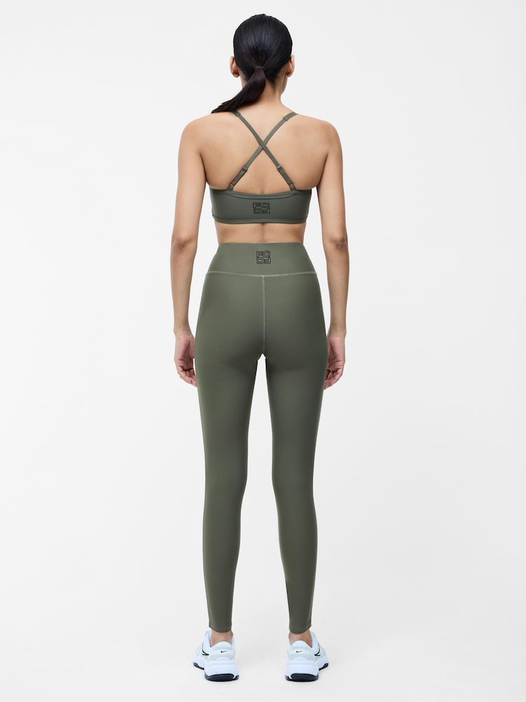 French Connection Green Sports Leggings - Image 2 of 6