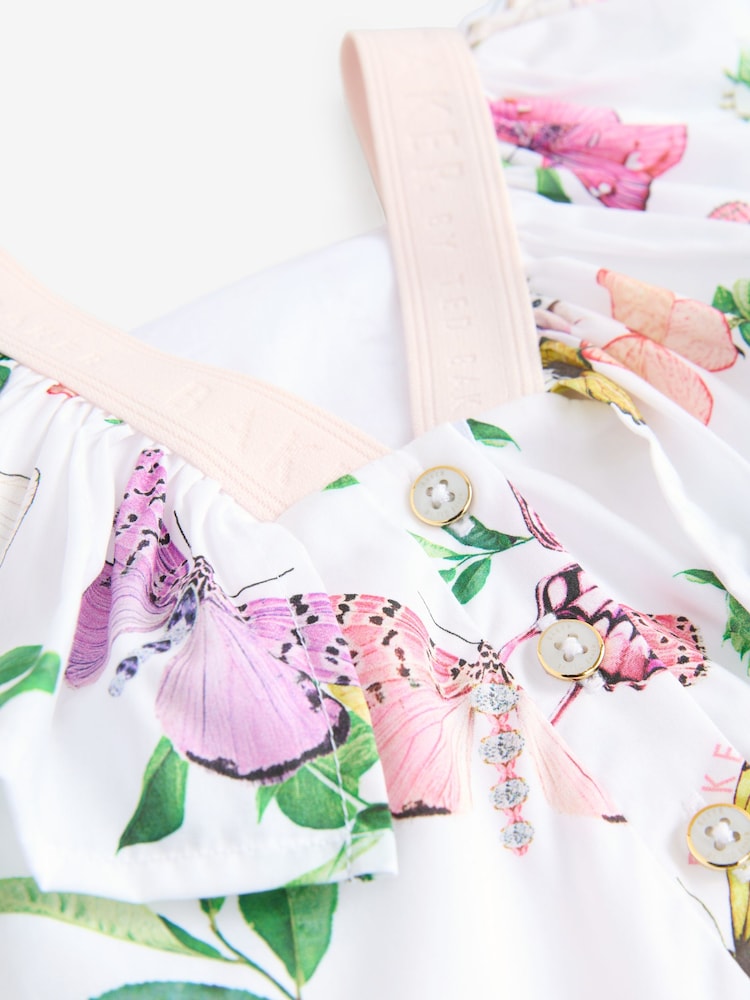 Baker by Ted Baker Frill Sleeve Romper - Image 4 of 5