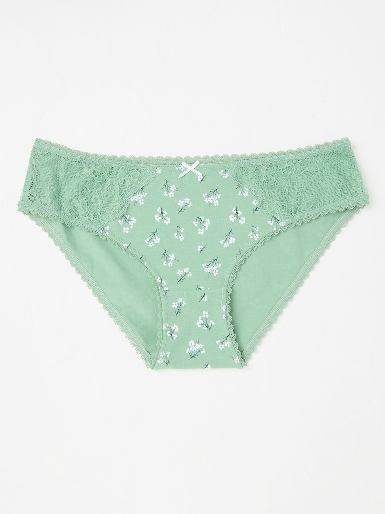 Grün mit floralem Print - FatFace Mini Knickers - Bild 1 von 2 Grün mit floralem Print - FatFace Mini Knickers - Bild 1 von 2