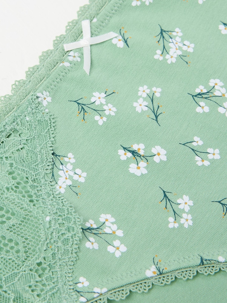 Grün mit floralem Print - FatFace Mini Knickers - Bild 2 von 2 Grün mit floralem Print - FatFace Mini Knickers - Bild 2 von 2