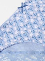 FatFace Light Blue Floral Cheeky Knickers - Image 2 of 2