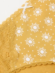 FatFace Yellow Sun Mini Knickers - Image 2 of 2