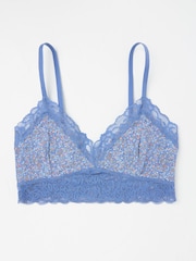 FatFace Blue Vine Floral Bralette - Image 1 of 2
