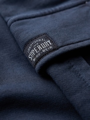 Superdry Blue Athletic Essentials Vintage Wide Cargo 100% Cotton Joggers - Image 3 of 8