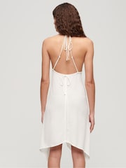 Superdry White Ibiza Halter Midi Dress - Image 2 of 3