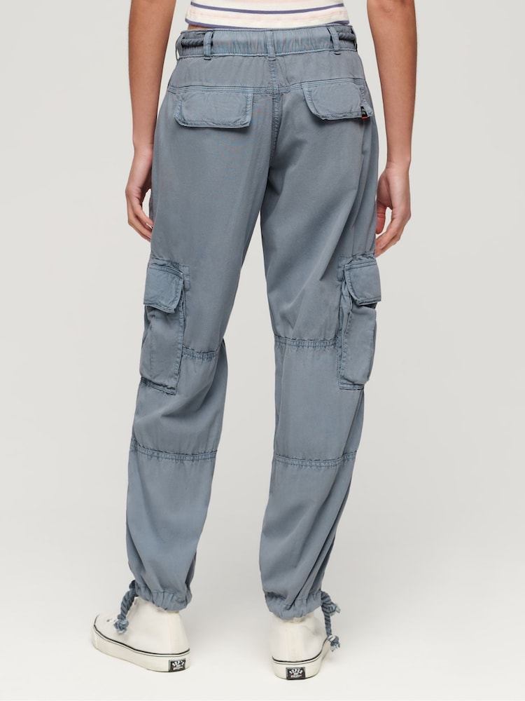 Azul - Superdry Lightweight Beach Cargo Trousers - Imagen 2 de 3