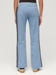 Синий - Superdry Athletic в полоску Flare 100% Cotton Joggers - Изображение 2 из 4