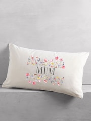 Personalised Flower Oblong  Cushion by Loveabode - Image 3 of 4
