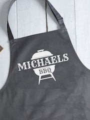 Loveabode Grey Personalised BBQ Apron - Image 1 of 4