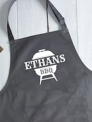 Loveabode Grey Personalised BBQ Apron - Image 2 of 4