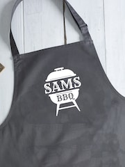 Loveabode Grey Personalised BBQ Apron - Image 3 of 4