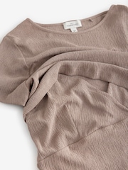 Marron café - Robe d'allaitement de maternité - Image 7 de 8
