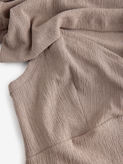 Marron café - Robe d'allaitement de maternité - Image 8 de 8