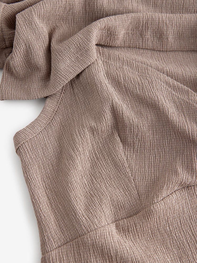 Marron café - Robe d'allaitement de maternité - Image 8 de 8