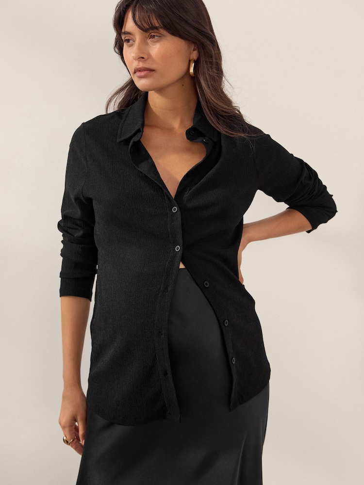 Noir - Chemise de maternité imprimée - Image 4 of 9