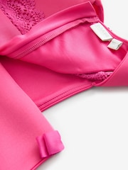 Baker by Ted Baker Pink Lace Detail Scuba Dress - Image 8 of 9