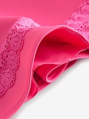 Baker by Ted Baker Pink Lace Detail Scuba Dress - Image 9 of 9