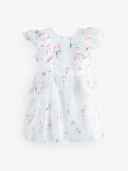 Baker by Ted Baker Floral Burnout Frill Tier Dress - Image 8 of 12
