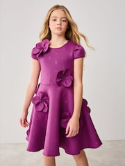 Vijolična - Baker by Ted Baker Corsage Scuba obleka - Slika 1 iz 11