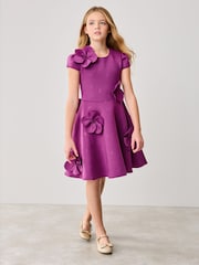 Vijolična - Baker by Ted Baker Corsage Scuba obleka - Slika 2 iz 11