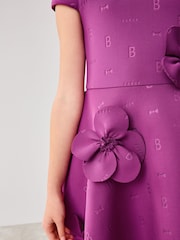 Vijolična - Baker by Ted Baker Corsage Scuba obleka - Slika 5 iz 11