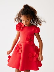 أحمر - فستان كورساج من قماش سكوبا من Baker By Ted Baker - Image 1 of 10
