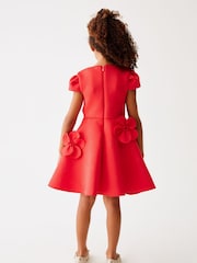 أحمر - فستان كورساج من قماش سكوبا من Baker By Ted Baker - Image 2 of 10