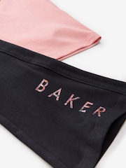 Baker by Ted Baker Pink Printed Branded T-Shirt and Flare Set - Image 9 of 9