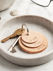 Personalised Family Name Brown Keyring by Posh Totty Designs - Image 3 of 4