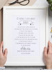Personalised 10 Things I Love About Daddy Print by Posh Totty Designs - Image 3 of 3