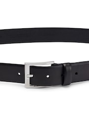 BOSS Black Squared Buckle Belt In Italian Leather - Image 2 of 5