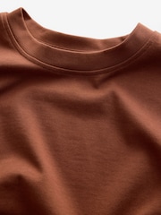 Naranja - Corte amplio - Camiseta de tejido grueso - Imagen 6 de 7