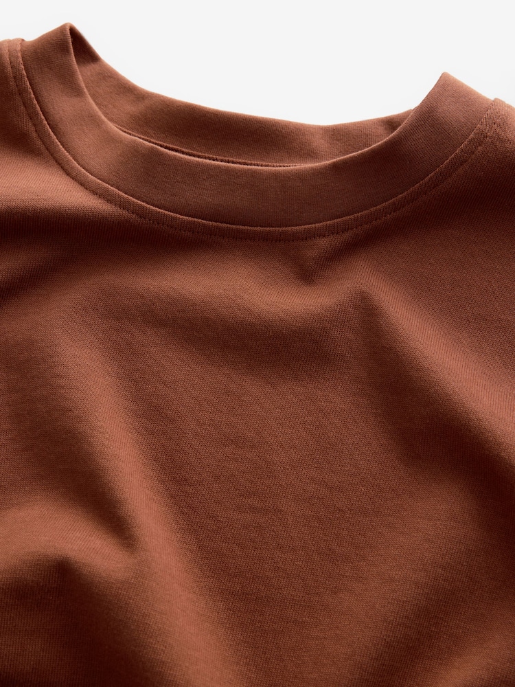 Orange - Coupe ample - T-shirt épais - Image 6 of 7