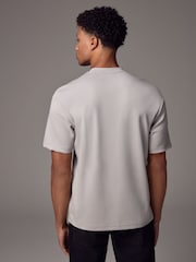 Gris glace - Coupe ample - T-shirt épais - Image 3 of 7