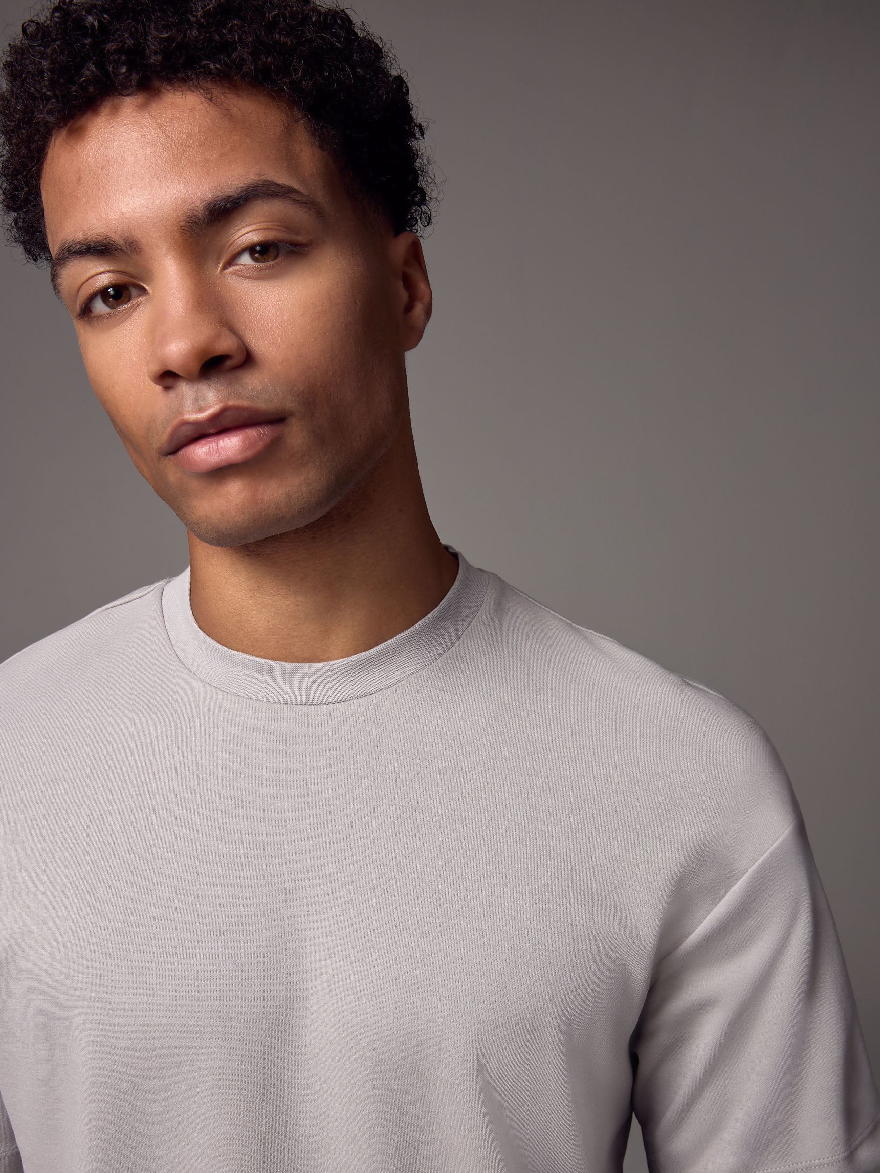 Buy Grey Ice Relaxed Fit Heavyweight T-Shirt from Next USA