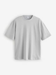 Gris glace - Coupe ample - T-shirt épais - Image 5 of 7