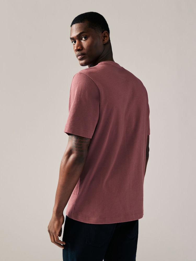 Rosa/Grau/Putty-naturfarben - Reguläre Passform - Schwere T-Shirts im 3er-Pack - Image 4 of 12