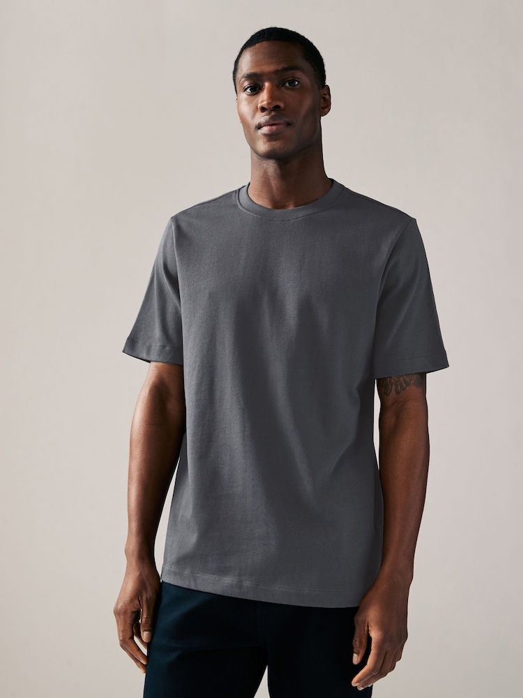 Rosa/Grau/Putty-naturfarben - Reguläre Passform - Schwere T-Shirts im 3er-Pack - Image 7 of 12