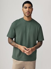 Blau/Ecru/Grün - Bequeme Passform - Schwere T-Shirts im 3er-Pack - Image 3 of 12
