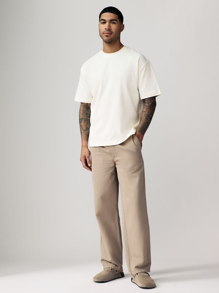 Blau/Ecru/Grün - Bequeme Passform - Schwere T-Shirts im 3er-Pack - Image 5 of 12