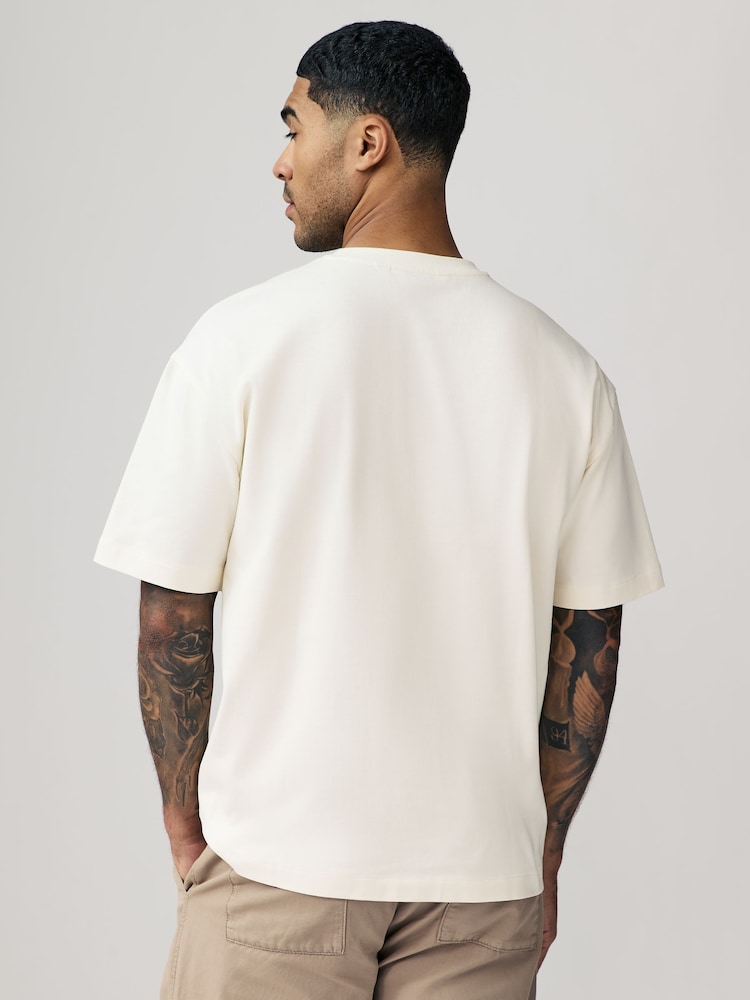 Blau/Ecru/Grün - Bequeme Passform - Schwere T-Shirts im 3er-Pack - Image 6 of 12