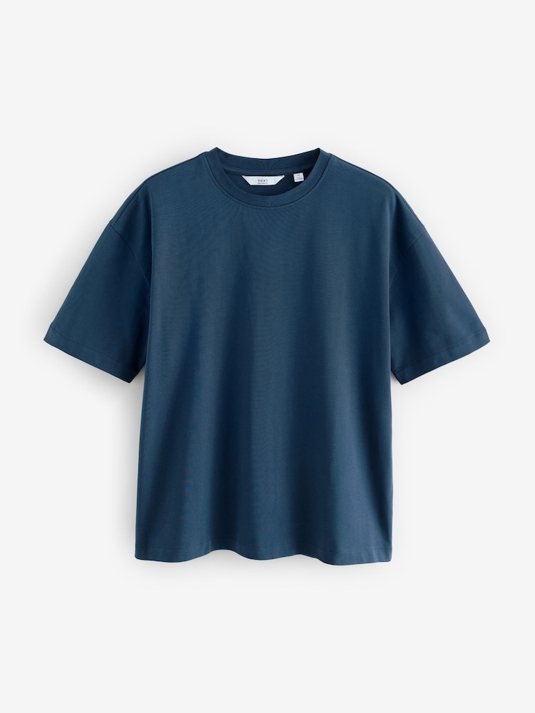 Blau/Ecru/Grün - Bequeme Passform - Schwere T-Shirts im 3er-Pack - Image 8 of 12