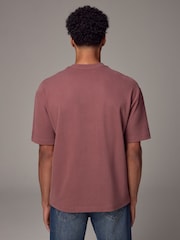 Pink - Relaxed Fit Supersoft Heavyweight Pocket 100% Cotton T-Shirt - Bild 3 von 8