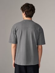 Gris - Garment Dye Heavyweight Relaxed Cotton T-Shirt - Image 2 de 7