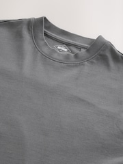 Gris - Garment Dye Heavyweight Relaxed Cotton T-Shirt - Image 7 de 7