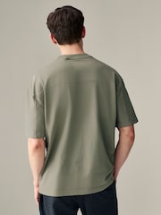 Vert - Garment Dye Heavyweight Relaxed Cotton T-Shirt - Image 2 de 9