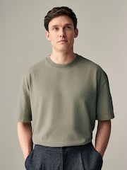 Vert - Garment Dye Heavyweight Relaxed Cotton T-Shirt - Image 5 de 9