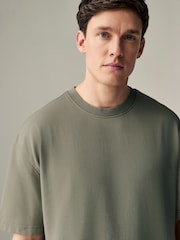 Vert - Garment Dye Heavyweight Relaxed Cotton T-Shirt - Image 6 de 9