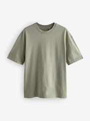 Vert - Garment Dye Heavyweight Relaxed Cotton T-Shirt - Image 7 de 9